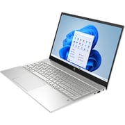 HP Pavilion (2023) Laptop - 13th Gen / Intel Core i7-1355U / 15.4inch FHD / 1TB SSD / 16GB RAM / 2GB NVIDIA GeForce MX550 Graphics / Windows 11 Home / English & Arabic Keyboard / Natural Silver / Middle East Version - [15-EG3011NE]