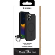 Bigben MagSafe Silicon Case Black iPhone 15 Pro Max