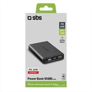 SBS Power Bank 10000mAh Black TEBB10000LCDEVOPD20K