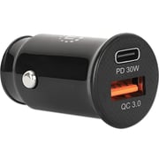 Manhattan 2Port Mini Car Charger Black