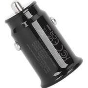 Manhattan 2Port Mini Car Charger Black