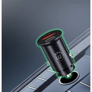 Manhattan 2Port Mini Car Charger Black