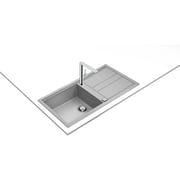 TEKA Inset Nova Series Sink With One Bowl And One Drainer Nova 60 L-Tg 1B 1D