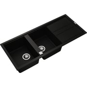 TEKA Inset Nova Series Sink With Two Bowls And One Drainer Nova 80 B-Tg 2B 1D