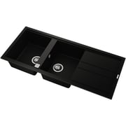 TEKA Inset Nova Series Sink With Two Bowls And One Drainer Nova 80 B-Tg 2B 1D