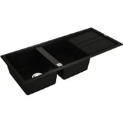 TEKA Inset Nova Series Sink With Two Bowls And One Drainer Nova 80 B-Tg 2B 1D