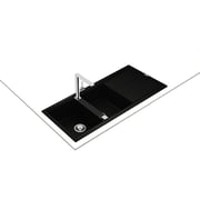 TEKA Inset Nova Series Sink With Two Bowls And One Drainer Nova 80 B-Tg 2B 1D