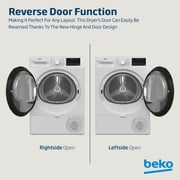 Beko 9kg Condenser Tumble Dryer, AquaWave Technology, Sensor Drying, Reversible Door, White - DC9W