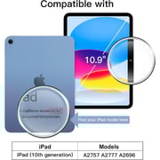 FITIT Protective iPad 10th Gen 10.9 Case, Slim Stand Smart Cover With Pencil Holder And Trifold Stand -Blue