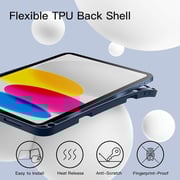 FITIT Protective iPad 10th Gen 10.9 Case, Slim Stand Smart Cover With Pencil Holder And Trifold Stand -Blue