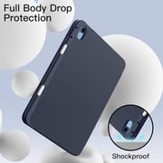 FITIT Protective iPad 10th Gen 10.9 Case, Slim Stand Smart Cover With Pencil Holder And Trifold Stand -Blue