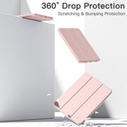 FITIT Protective iPad 10th Gen 10.9 Case, Slim Stand Smart Cover With Pencil Holder And Trifold Stand -Pink