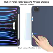 FITIT Protective iPad 11Pro/10.9 Case, Slim Stand Smart Cover With Pencil Holder And Trifold Stand -Blue