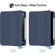 FITIT Protective iPad 11Pro/10.9 Case, Slim Stand Smart Cover With Pencil Holder And Trifold Stand -Blue