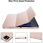 FITIT Protective iPad 11Pro/10.9 Case, Slim Stand Smart Cover With Pencil Holder And Trifold Stand -Pink