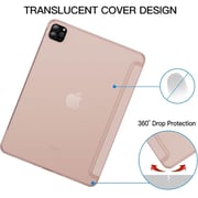 FITIT Protective iPad 11Pro/10.9 Case, Slim Stand Smart Cover With Pencil Holder And Trifold Stand -Pink