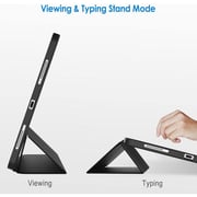 FITIT Protective iPad 10.2 Case, Slim Stand Smart Cover With Pencil Holder And Trifold Stand -Black