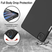 FITIT Protective iPad 12.9 Case, Slim Stand Smart Cover With Pencil Holder And Trifold Stand -Black