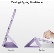 FITIT Protective iPad 12.9 Case, Slim Stand Smart Cover With Pencil Holder And Trifold Stand -Purple