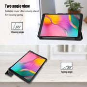 FITIT Protective Case for Galaxy Tab A7, Slim Stand Smart Cover With Pencil Holder And Trifold Stand -Black