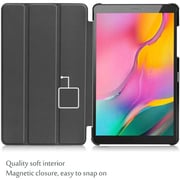 FITIT Protective Case for Galaxy Tab A7 Slim Stand Smart Cover With Pencil Holder And Trifold Stand -Black