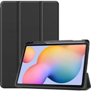 FITIT Protective Case for Galaxy Tab S6 Lite, Slim Stand Smart Cover With Pencil Holder And Trifold Stand -Black