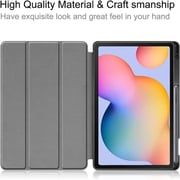 FITIT Protective Case for Galaxy Tab S6 Lite, Slim Stand Smart Cover With Pencil Holder And Trifold Stand -Black