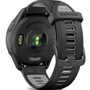 Garmin 010-02810-10 Forerunner 265 Smartwatch Black Bezel And Case With Black/Powder Gray Silicone Band