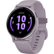 Garmin 010-02862-13 Vivoactive 5 Smartwatch Metallic Orchid Aluminum Bezel With Orchid Case And Silicone Band