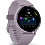 Garmin 010-02862-13 Vivoactive 5 Smartwatch Metallic Orchid Aluminum Bezel With Orchid Case And Silicone Band