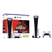Sony PlayStation 5 Console (CD Version) White - Middle East Version with Call of Duty Modern Warfare III Game