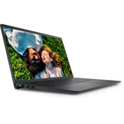 Dell Inspiration Laptop - 12th Gen / Core i3-1215U / 15.6inch FHD / 256GB SSD / 8GB RAM / Intel UHD Graphics / Windows 11 Home / English & Arabic Keyboard / Black / Middle East Version - 3520-INS-E007-BLK