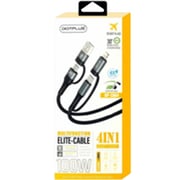 Digitplus 4-In-1 USB Cable 1.2m Black