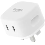 Blupebble 2-Port GaN Charger 45W White