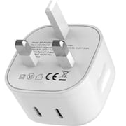 Blupebble 2-Port GaN Charger 45W White