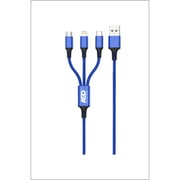 ASD 3 in 1 Data Transfer And Charging Cable Trilogy ASD-56C - Blue