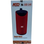ASD Super Bass Portable Wireless Speaker ASD-249 - Red