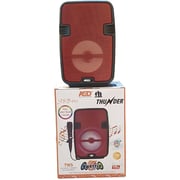 ASD Wireless Speaker With Wired Mic And Disco Light ASD-150 - Red