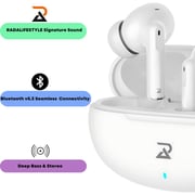 Radalifestyle Air 9 Pro Wireless Bluetooth TWS In Ear Earbuds With Stereo & Bass