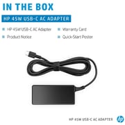 HP USB Type C Laptop Charger 45W Black