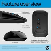 Buy HP Dual Mode Wireless Mouse Black Online in UAE