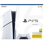 Sony Playstation 5 Slim Console (CD Version) 2023 White - International Version with Extra Controller