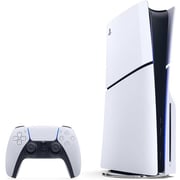 Sony Playstation 5 Slim Console (CD Version) 2023 White - International Version with Extra Controller