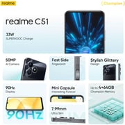 Realme C51 128GB Carbon Black 4G Smartphone