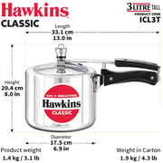 Hawkins Pressure Cooker ICL3T