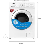 Akai Front Load Washing Machine 6 kg WMMA-6000SWF1N