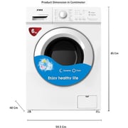 Akai Front Load Washing Machine 6 kg WMMA-6000SWF1N