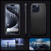 Spigen Thin Fit Case Black iPhone 15 Pro Max
