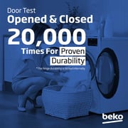 Beko 9kg Front Load Washing Machine, 1400 RPM, 15 Programs, SteamTherapy, White - WTV9314XW