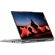 Lenovo ThinkPad X1 Yoga Gen 8 (2023) Laptop - 13th Gen / Intel Core i7-1355U / 14inch WUXGA / 512GB SSD / 16GB RAM / Shared Intel Iris Xe Graphics / Windows 11 Pro / English & Arabic Keyboard / Storm Grey / Middle East Version - [21HQ006BGR]
